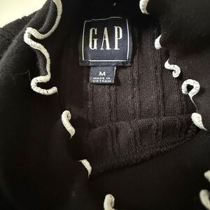 LOFT Black Turtleneck Sweater with Ruffle Trim